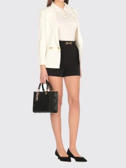 Blazer in maglia con fiocchi gioiello Elisabetta Franchi