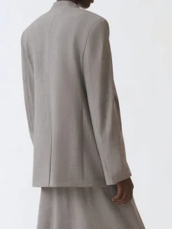 Blazer minimal Fabiana Filippi in misto lana vergine