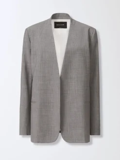 Blazer minimal Fabiana Filippi in misto lana vergine