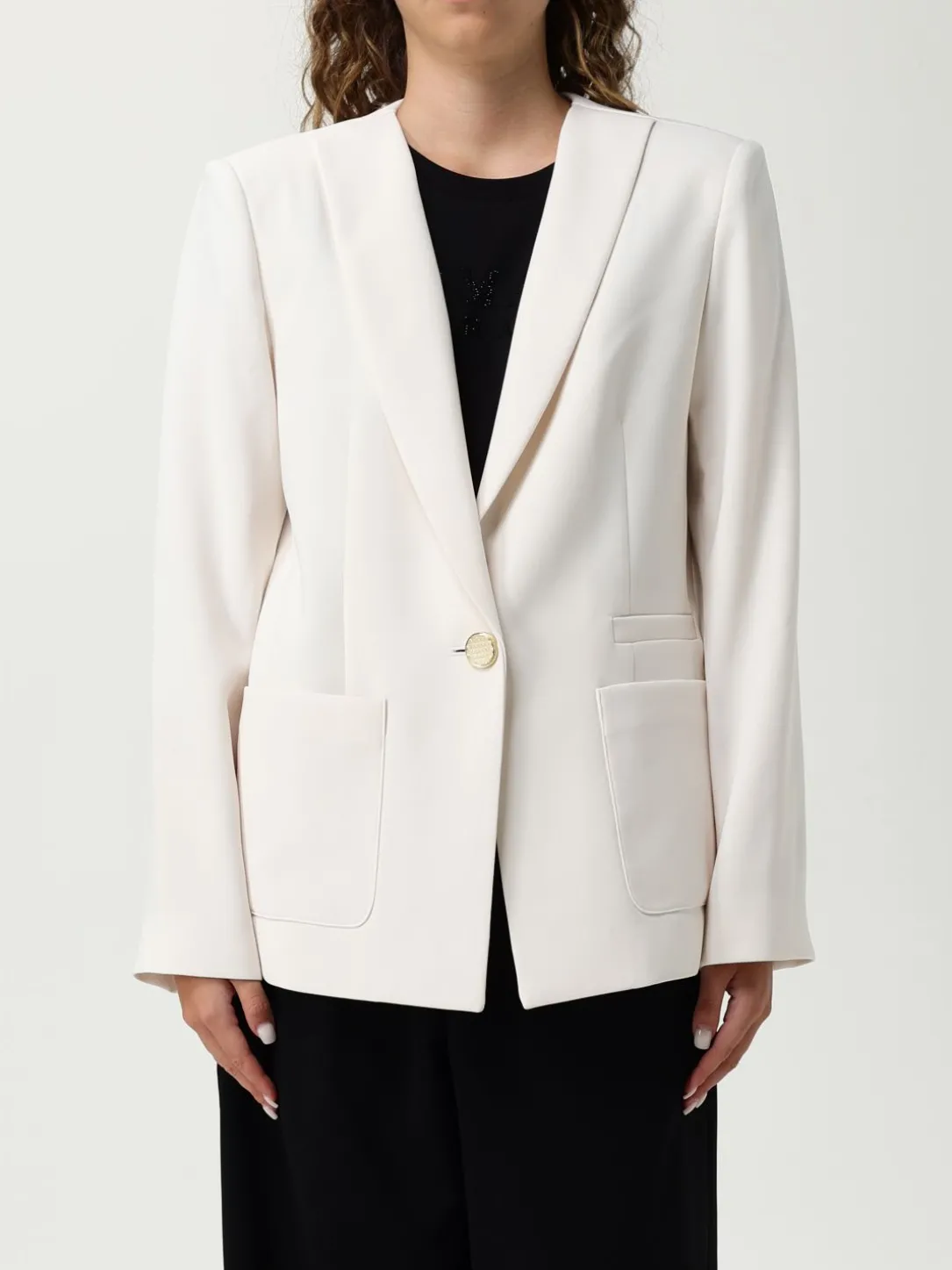 Blazer monopetto Armani Exchange in crêpe