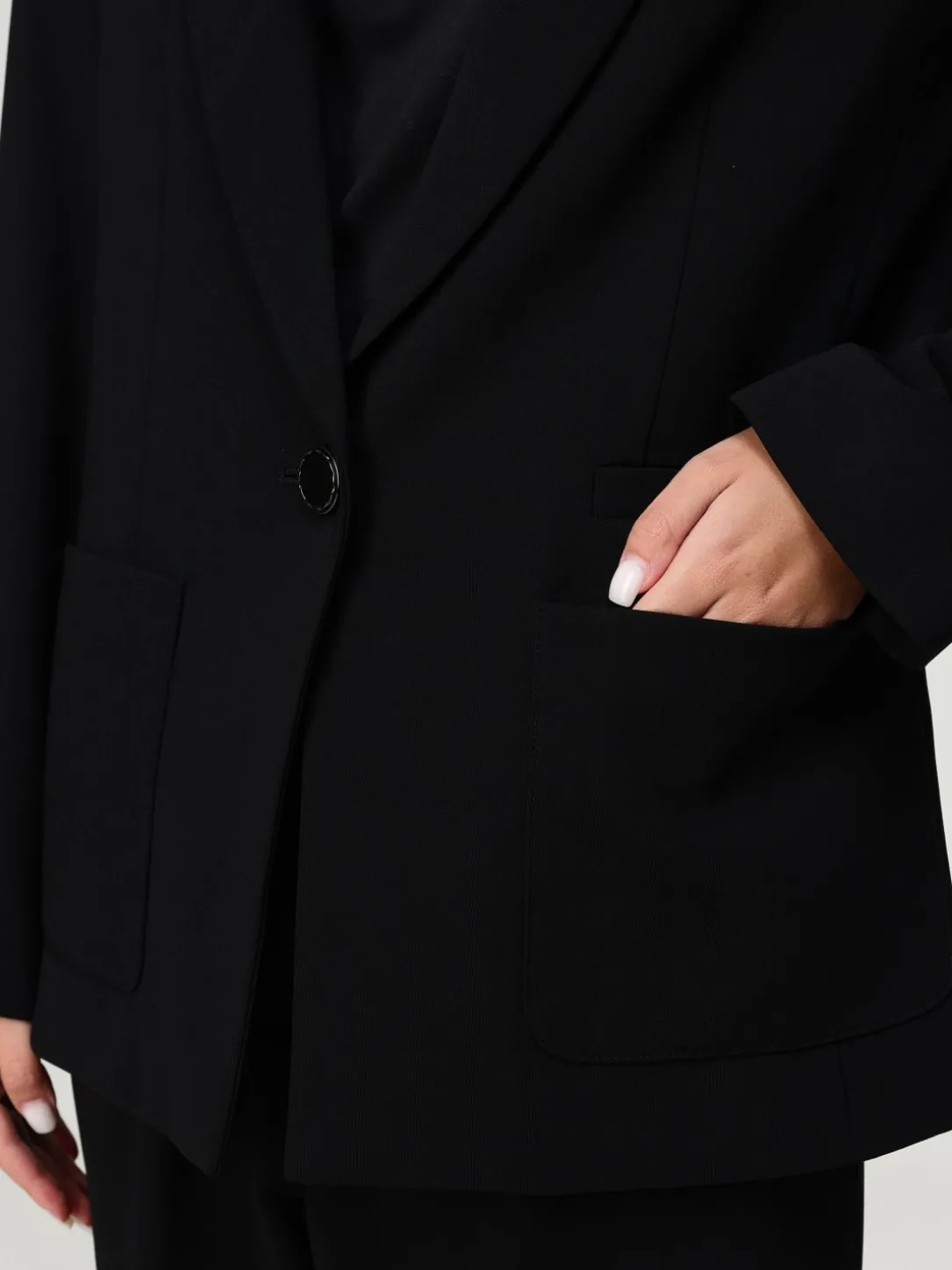 Blazer monopetto Armani Exchange in crêpe