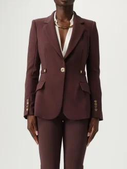Blazer monopetto Elisabetta Franchi in crêpe