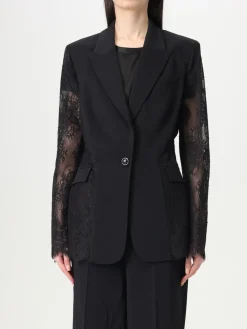 Blazer monopetto Pinko in cotone e pizzo