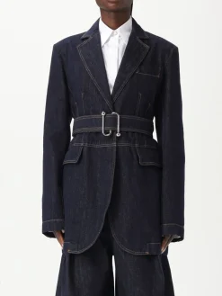 Blazer Sportmax in denim con cintura