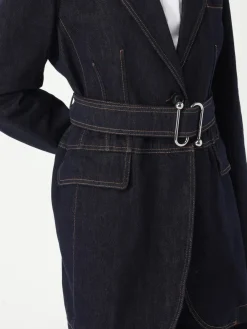 Blazer Sportmax in denim con cintura