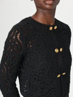 Blazer Twinset in cotone crochet