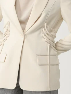 Blazer Twinset in crêpe con stringhe