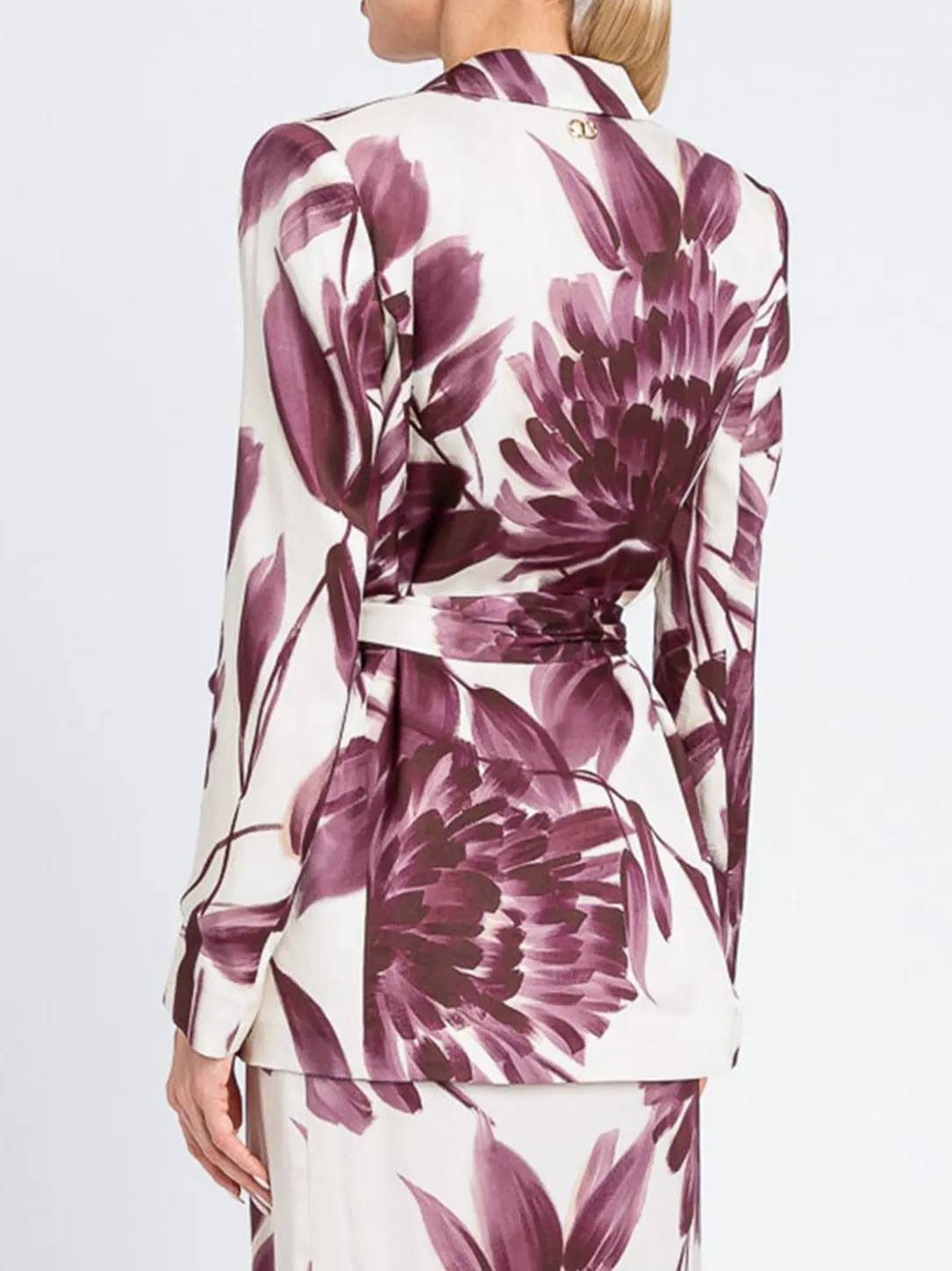 Blazer Twinset in viscosa con stampa floreale