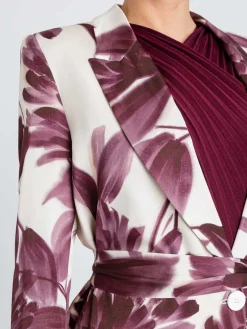 Blazer Twinset in viscosa con stampa floreale