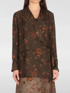 Blazer Uma Wang in misto viscosa con stampa floreale