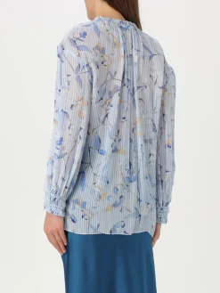 Blusa Boss in chiffon con stampa floreale