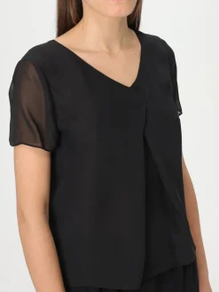 Blusa con pieghe Emporio Armani