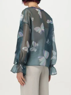 Blusa Emporio Armani in seta con stampa