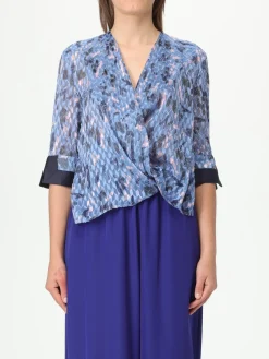 Blusa Emporio Armani in seta con stampa grafica