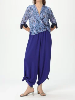 Blusa Emporio Armani in seta con stampa grafica