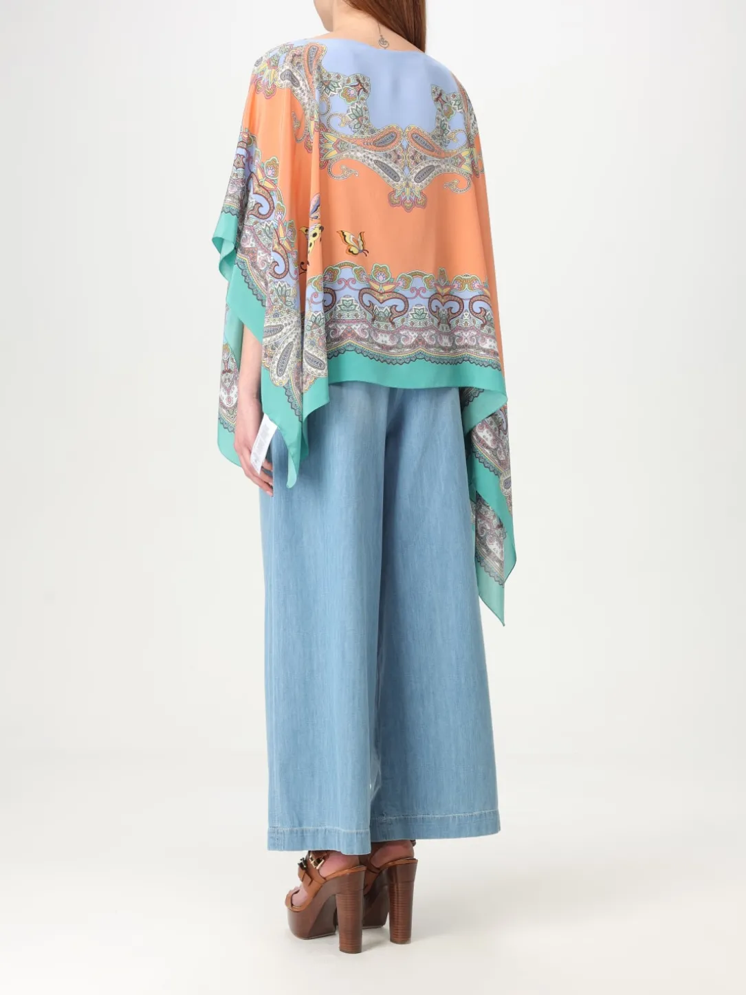 Blusa Etro in seta con stampa Paisley