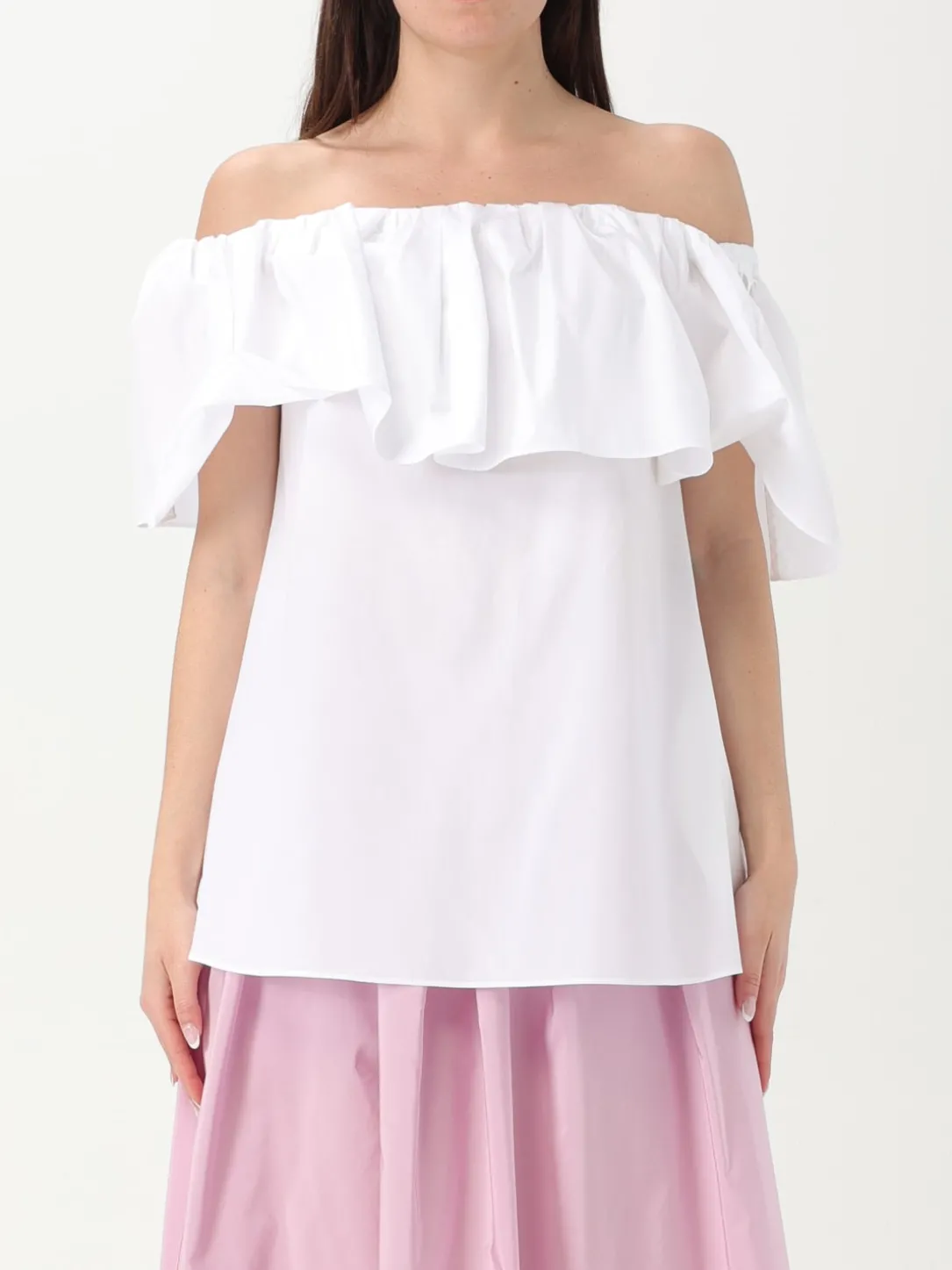 Blusa Max Mara Studio in cotone con rouches