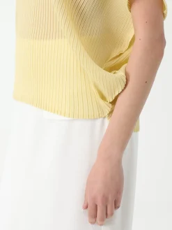 Blusa Meimeij in crêpe plissettato