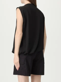 Blusa smanicata Kaos in crêpe