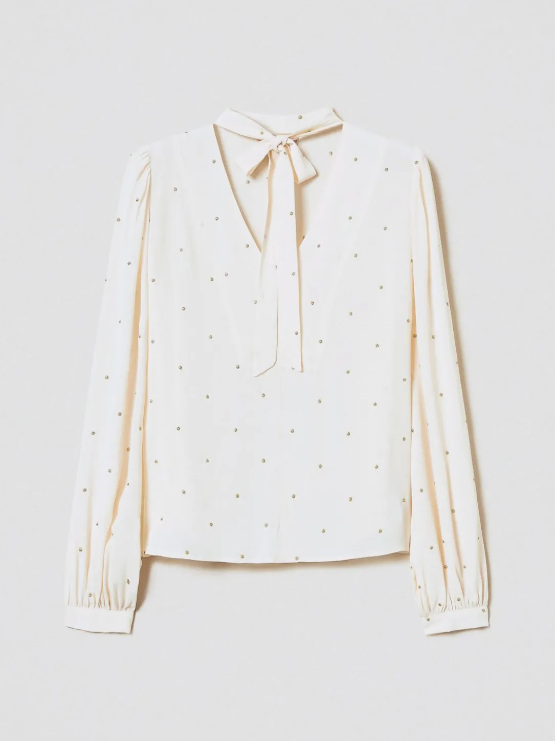 Blusa Twinset in viscosa con pois