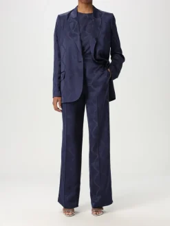 Bluse Twinset in misto viscosa con stampa monogram