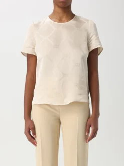 Bluse Twinset in misto viscosa con stampa monogram