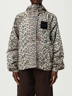 Bomber con cappuccio Ganni in nylon riciclato