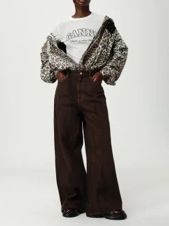 Bomber con cappuccio Ganni in nylon riciclato