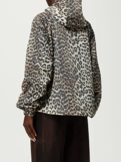 Bomber con cappuccio Ganni in nylon riciclato