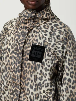 Bomber con cappuccio Ganni in nylon riciclato