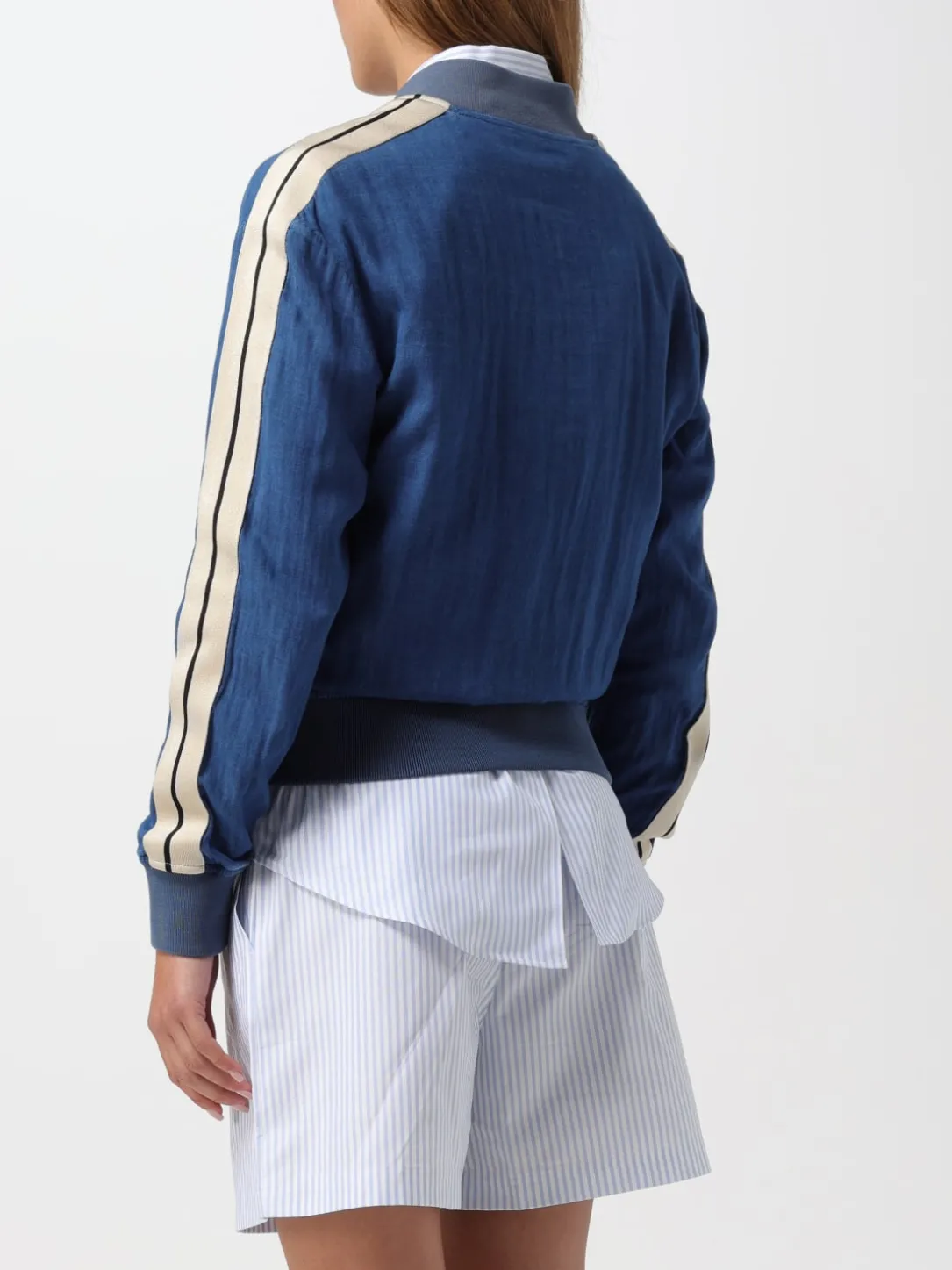 Bomber in poliestere con logo Palm Angels