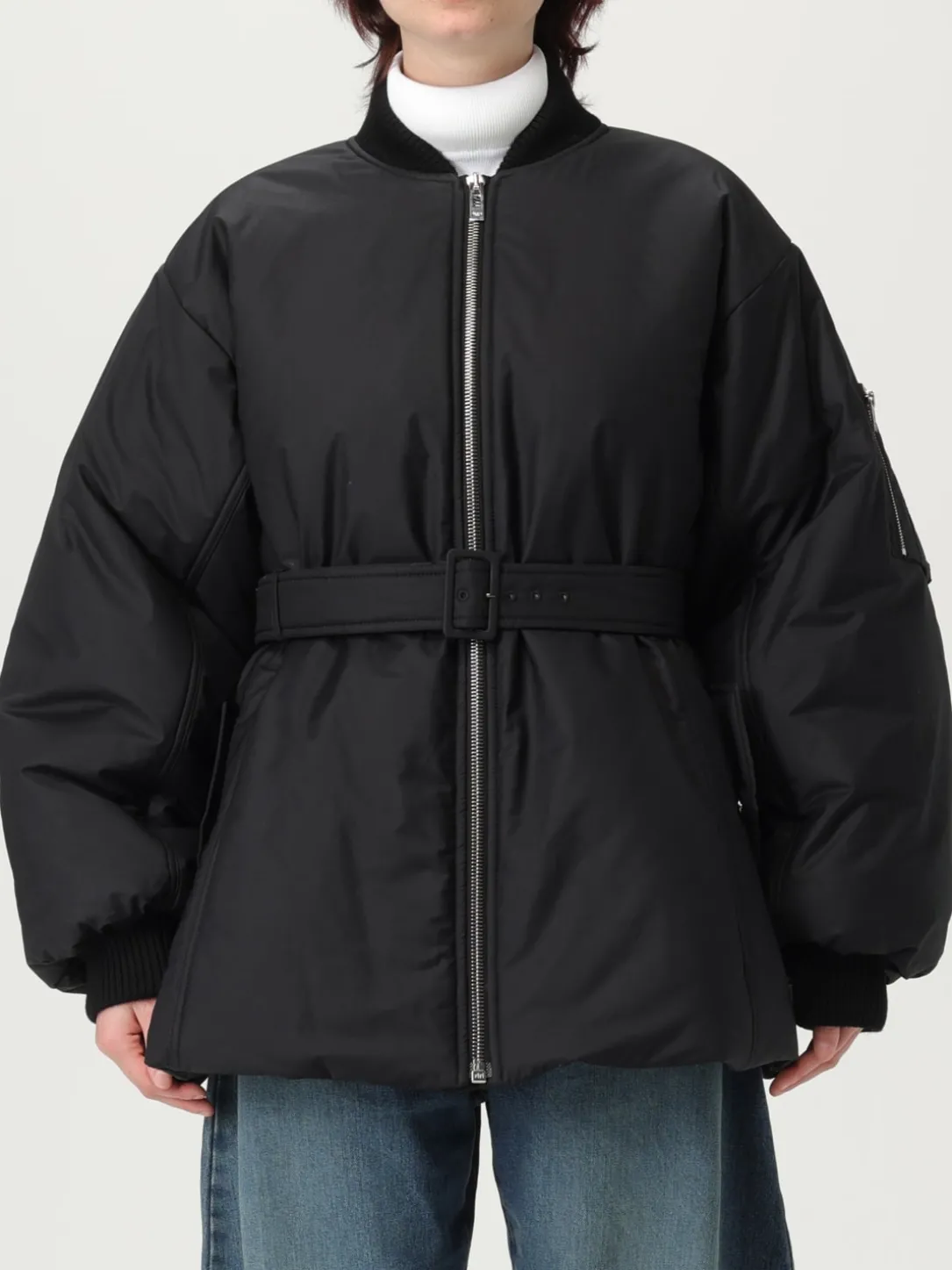 Bomber oversize in tessuto tecnico AlaÏa