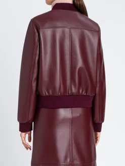 Bomber Twinset Actitude in pelle sintetica