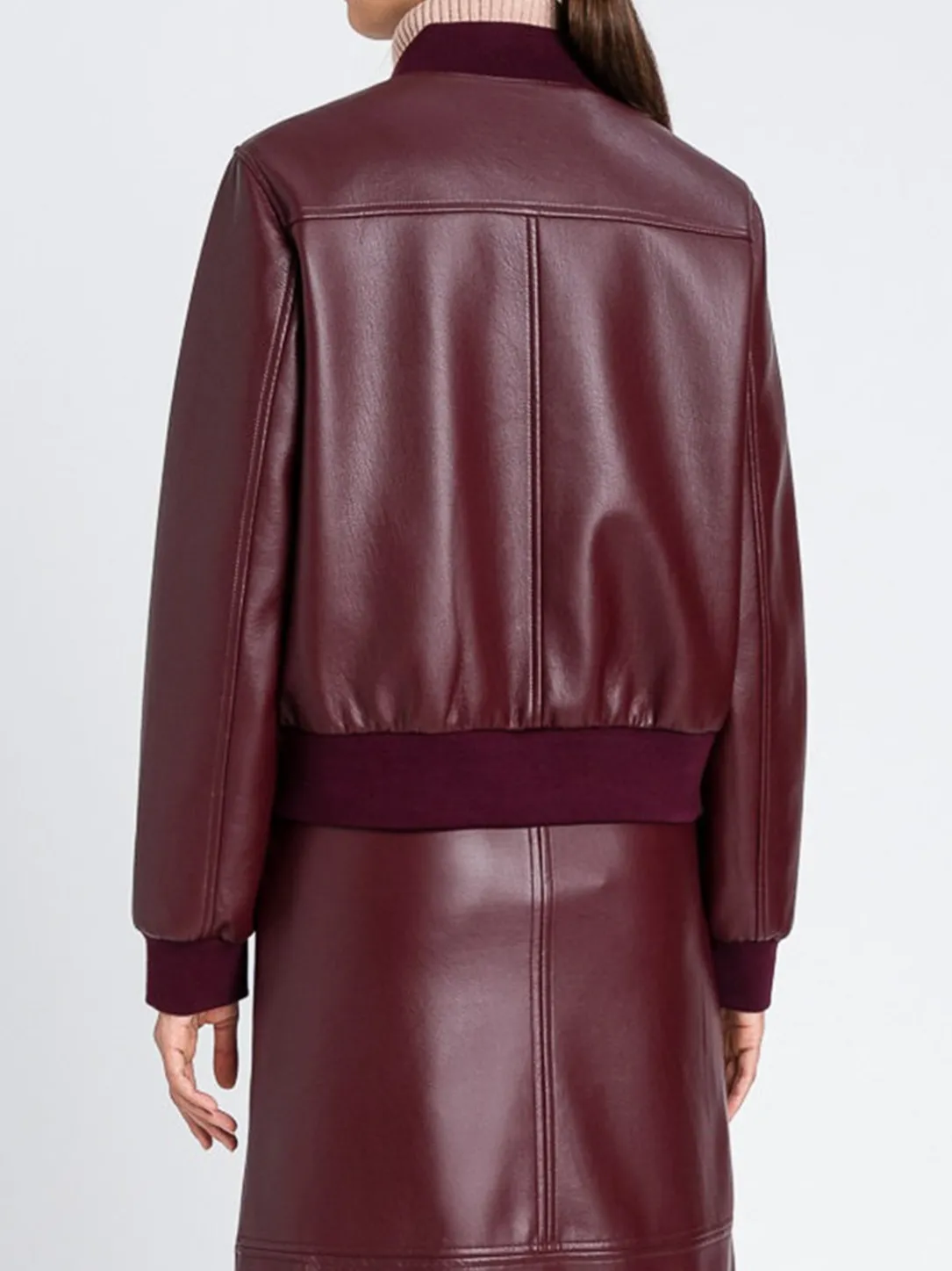 Bomber Twinset Actitude in pelle sintetica