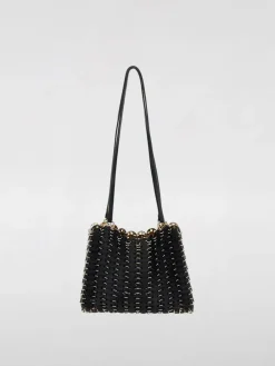 Borsa 1969 flip Rabanne in pelle con anelli metallici