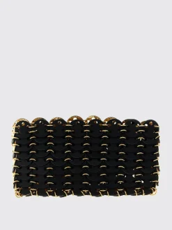 Borsa 1969 nano flip Rabanne in pelle con anelli metallici