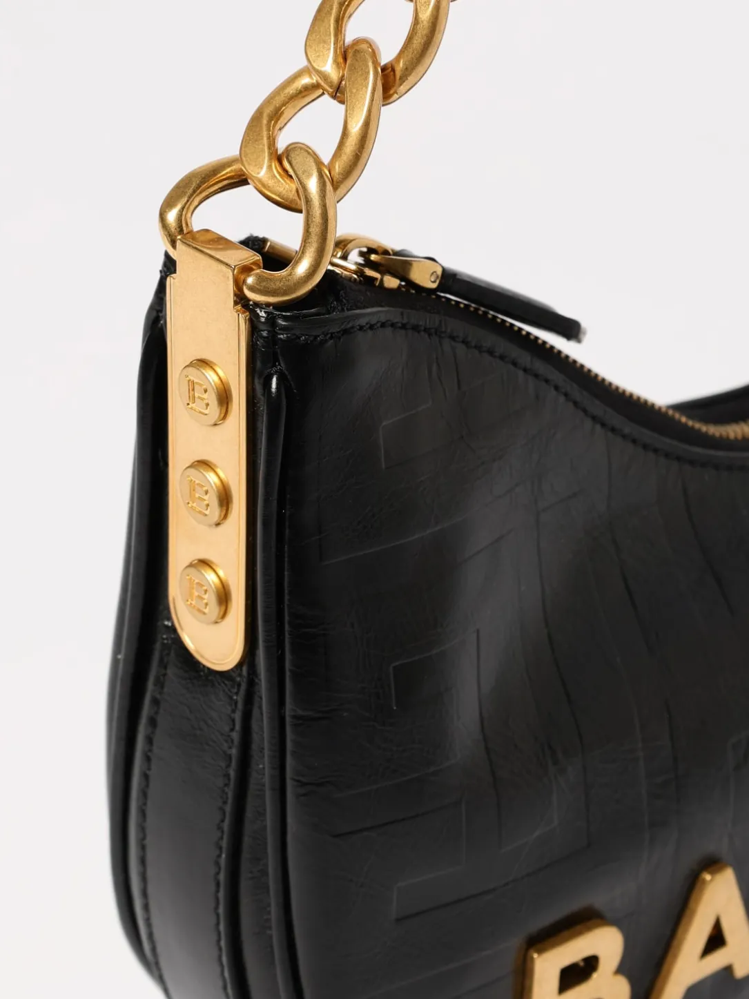 Borsa 1945 Soft Moon Balmain in pelle goffrata