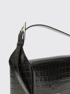 Borsa a mano 7/7 The Attico in pelle stampa cocco