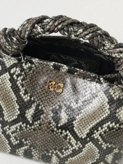Borsa a mano Bou in pelle stampa pitone Ganni