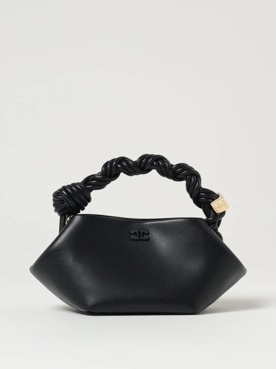 Borsa a mano Bou in pelle di vitello liscia Ganni