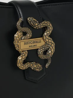 Borsa a mano con logo serpenti Just Cavalli