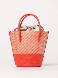 Borsa a mano con maxi logo Coccinelle