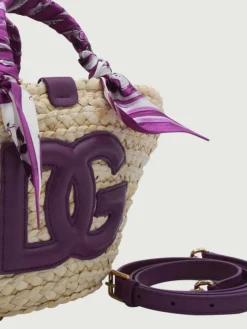 Borsa a mano in paglia DG Dolce & Gabbana