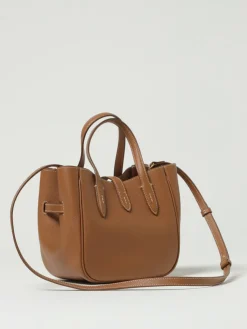 Borsa a mano in pelle a grana Polo Ralph Lauren