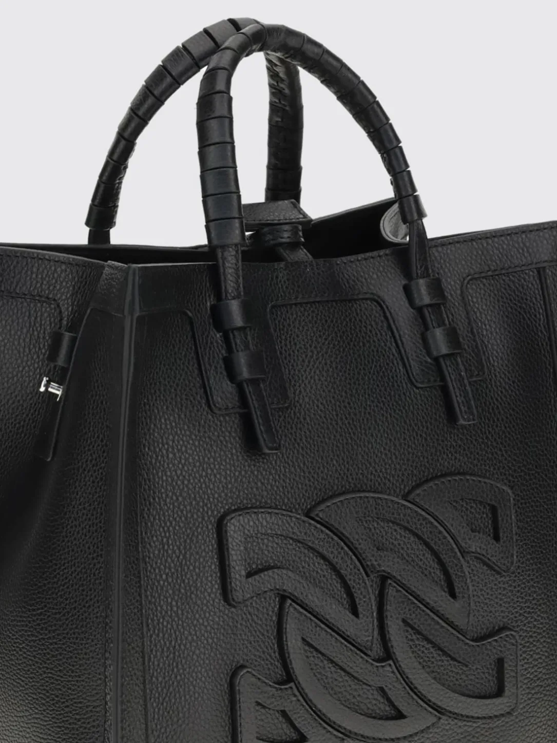 Borsa a mano in pelle a grana Casadei