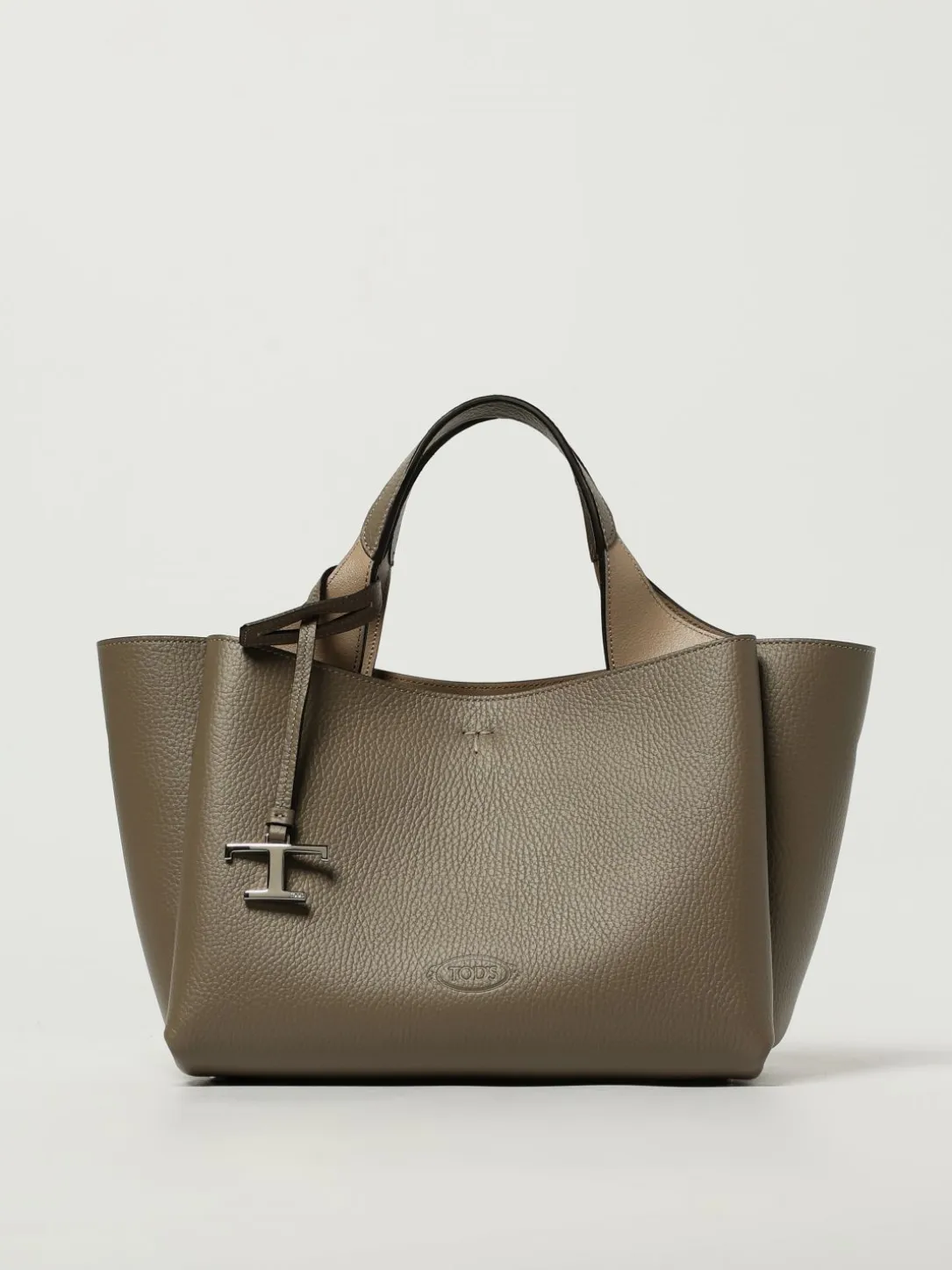 Borsa a mano in pelle di vitello a grana Tod's