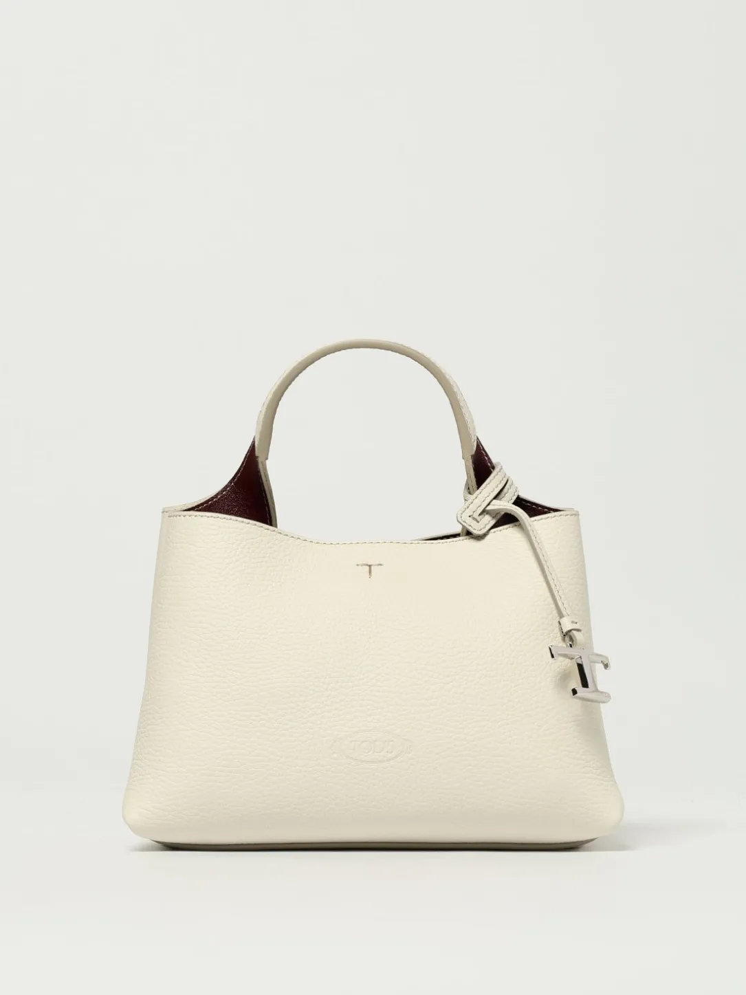 Borsa a mano in pelle di vitello a grana Tod's