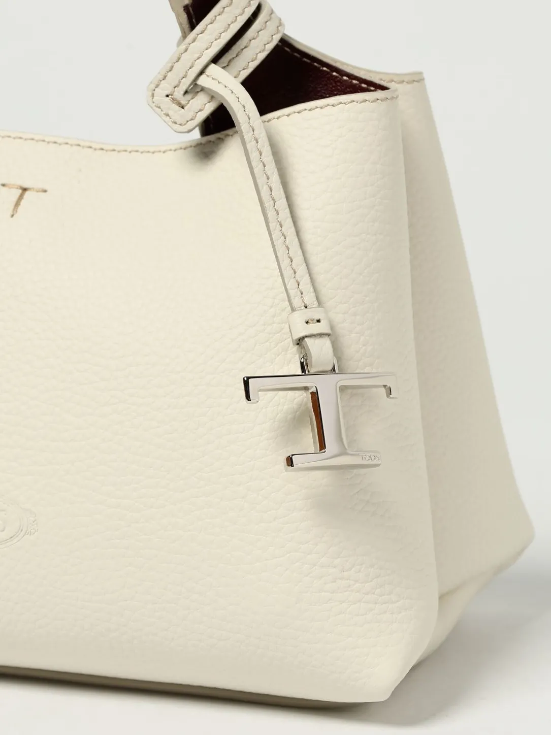 Borsa a mano in pelle di vitello a grana Tod's