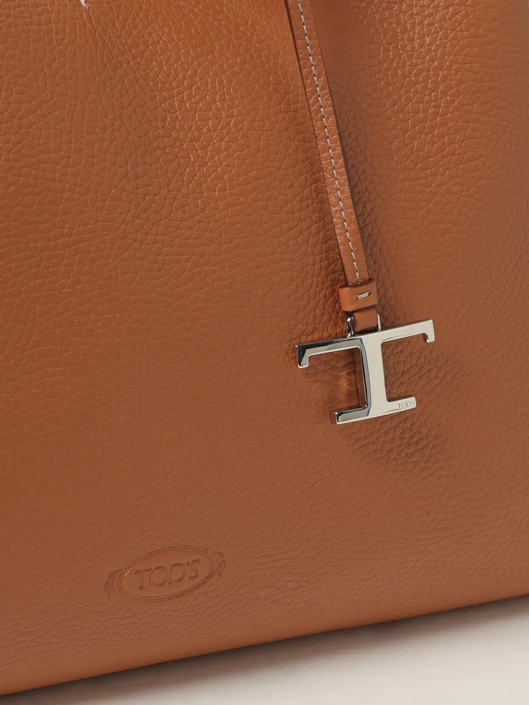 Borsa a mano in pelle di vitello a grana Tod's