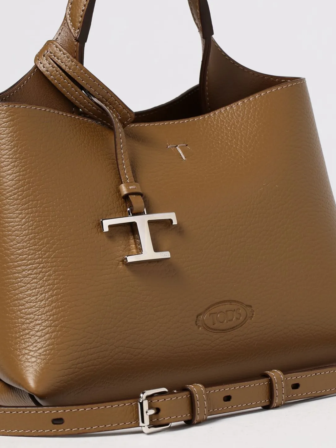 Borsa a mano in pelle di vitello a grana Tod's